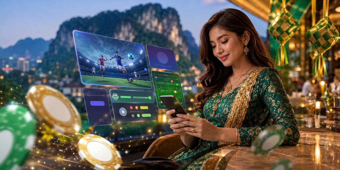 Pengguna winlah88 di Ipoh mendaftar akaun melalui telefon bimbit semasa Hari Raya