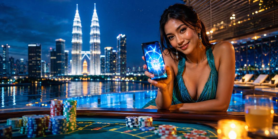 Suasana permainan kad kasino di Kuala Lumpur dengan ciri khas budaya Malaysia